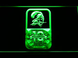 Tampa Bay Buccaneers 10th Anniversary LED Neon Sign USB - Green - TheLedHeroes