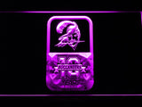 Tampa Bay Buccaneers 10th Anniversary LED Neon Sign Electrical - Purple - TheLedHeroes