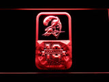 Tampa Bay Buccaneers 10th Anniversary LED Neon Sign Electrical - Red - TheLedHeroes