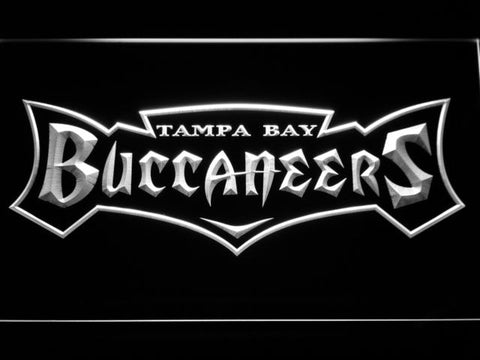 Tampa Bay Buccaneers (4) LED Neon Sign USB - White - TheLedHeroes
