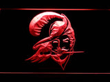 Tampa Bay Buccaneers (7) LED Neon Sign USB - Red - TheLedHeroes