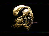 Tampa Bay Buccaneers (7) LED Neon Sign USB - Yellow - TheLedHeroes