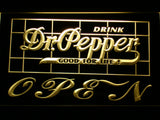 FREE Dr Pepper Open LED Sign - Yellow - TheLedHeroes