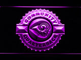 Saint Louis Rams Community Quarterback LED Neon Sign USB - Purple - TheLedHeroes