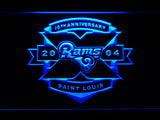 Saint Louis Rams 10th Anniversary LED Sign - Blue - TheLedHeroes