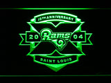 Saint Louis Rams 10th Anniversary LED Sign - Green - TheLedHeroes