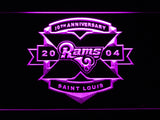 Saint Louis Rams 10th Anniversary LED Sign - Purple - TheLedHeroes