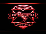 Saint Louis Rams 10th Anniversary LED Sign - Red - TheLedHeroes