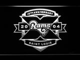 Saint Louis Rams 10th Anniversary LED Sign - White - TheLedHeroes