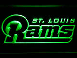 Saint Louis Rams (5) LED Neon Sign USB - Green - TheLedHeroes