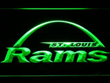 Saint Louis Rams (6) LED Neon Sign Electrical - Green - TheLedHeroes