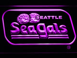Seattle Seahawks Sea Gals LED Neon Sign Electrical - Purple - TheLedHeroes