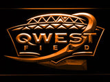 Seattle Seahawks Qwest Field LED Neon Sign USB - Orange - TheLedHeroes