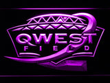 Seattle Seahawks Qwest Field LED Neon Sign Electrical - Purple - TheLedHeroes