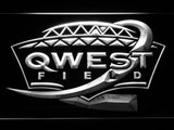 Seattle Seahawks Qwest Field LED Neon Sign USB - White - TheLedHeroes