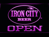 FREE Iron City Beer Open LED Sign - Purple - TheLedHeroes