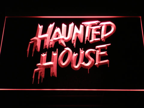 FREE Haunted House LED Sign - Red - TheLedHeroes