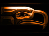 Seattle Seahawks Go Hawks LED Neon Sign USB - Orange - TheLedHeroes