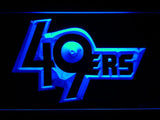 San Francisco 49ers (4) LED Neon Sign USB - Blue - TheLedHeroes