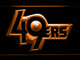 San Francisco 49ers (4) LED Neon Sign Electrical - Orange - TheLedHeroes