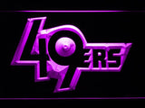 San Francisco 49ers (4) LED Neon Sign Electrical - Purple - TheLedHeroes