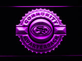 FREE San Francisco 49ers Community Quarterback LED Sign - Purple - TheLedHeroes