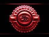 San Francisco 49ers Community Quarterback LED Neon Sign Electrical - Red - TheLedHeroes