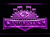 San Francisco 49ers Candlestick Park LED Neon Sign Electrical - Purple - TheLedHeroes