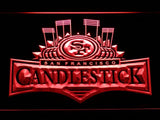 San Francisco 49ers Candlestick Park LED Neon Sign Electrical - Red - TheLedHeroes