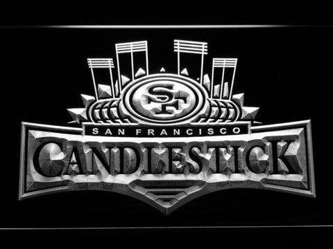 San Francisco 49ers Candlestick Park LED Neon Sign USB - White - TheLedHeroes