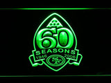 San Francisco 49ers 60th Anniversary LED Neon Sign Electrical - Green - TheLedHeroes