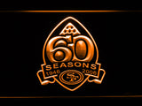 FREE San Francisco 49ers 60th Anniversary LED Sign - Orange - TheLedHeroes