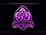 FREE San Francisco 49ers 60th Anniversary LED Sign - Purple - TheLedHeroes