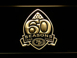 FREE San Francisco 49ers 60th Anniversary LED Sign - Yellow - TheLedHeroes
