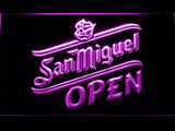 San Miguel Open LED Neon Sign Electrical - Purple - TheLedHeroes