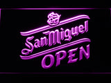 FREE San Miguel Open LED Sign - Purple - TheLedHeroes