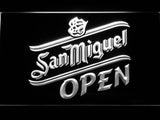 San Miguel Open LED Neon Sign Electrical - White - TheLedHeroes