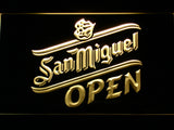 FREE San Miguel Open LED Sign - Yellow - TheLedHeroes