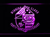San Francisco 49ers 49th Anniversary LED Neon Sign Electrical - Purple - TheLedHeroes