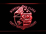 San Francisco 49ers 49th Anniversary LED Neon Sign Electrical - Red - TheLedHeroes