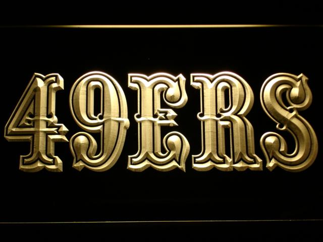 San Francisco 49ers (6) LED Neon Sign Electrical - Yellow - TheLedHeroes