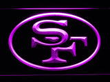 San Francisco 49ers (8) LED Neon Sign Electrical - Purple - TheLedHeroes