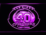 FREE San Diego Chargers 40th Anniversary LED Sign - Purple - TheLedHeroes