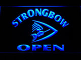 Strongbow Open LED Neon Sign Electrical - Blue - TheLedHeroes