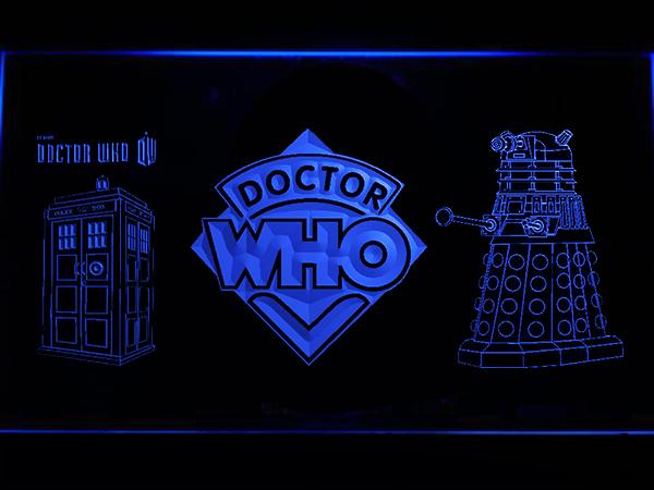 Doctor Who  LED Neon Sign USB - Blue - TheLedHeroes