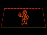 Fallout Vault Boy LED Sign - Orange - TheLedHeroes