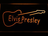 Elvis Presley Guitar LED Neon Sign USB - Orange - TheLedHeroes