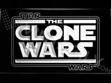 Star Wars The Clone Wars LED Sign - White - TheLedHeroes
