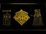 Doctor Who  LED Neon Sign USB - Yellow - TheLedHeroes
