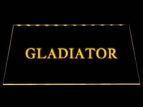 FREE Gladiator LED Sign - Yellow - TheLedHeroes